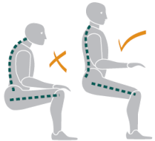 Bad sitting posture technique